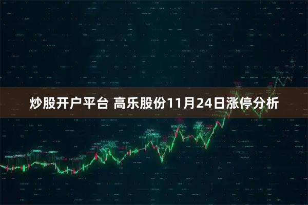 炒股开户平台 高乐股份11月24日涨停分析