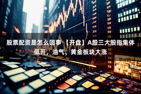 股票配资是怎么回事 【开盘】A股三大股指集体低开，油气、黄金板块大涨